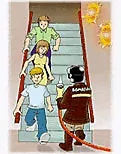 Utilize sempre as escadas
