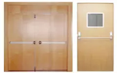 Porta corta fogo com revestimento e visor